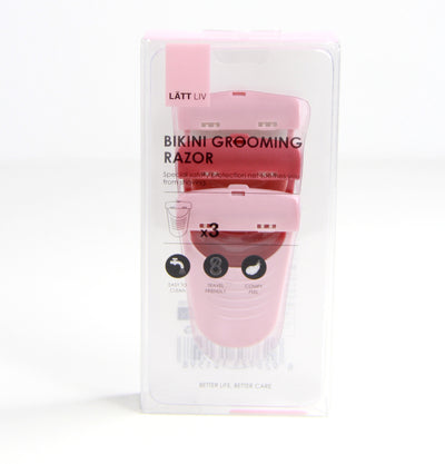 1NOM Cameo Pink Bikini Grooming Razor Set - 3 Pcs