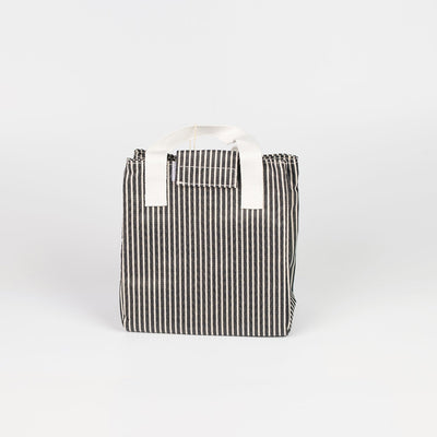 1 NOM Stripe Rectangle Lunch Bag - Black