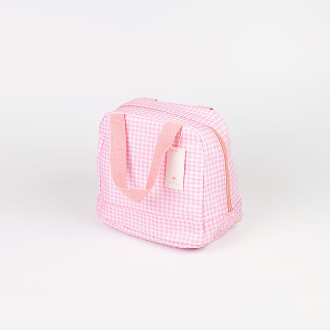 1 NOM Check Lunch Bag - Pink