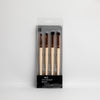 1 NOM Brush eye shadow with wooden handle in 4 sets