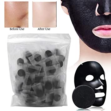 1NOM Bamboo Charcoal Clean Compression Mask Paper 40 pieces