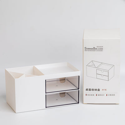 1 NOM Simple Desktop Storage Box (White)
