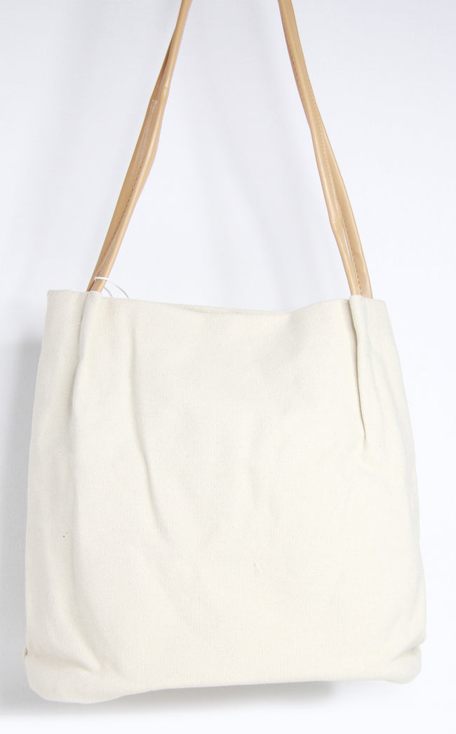 1NOM Simple Nordic Style One-shoulder Bag - Beige