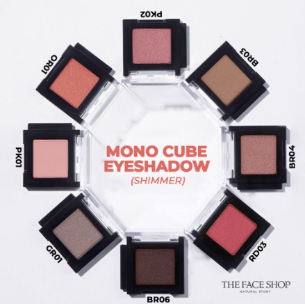 THEEFACESHOP FMGT MONO CUBE EYESHADOW (SHIMMER) BR03 TOAST(GZ)
