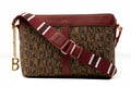 Bonia Brown Monogram Lady Crossbody Bag 081779-003-5-4