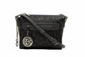 Bonia Black Monogram Lady Crossbody Bag S 081815-101-8-8