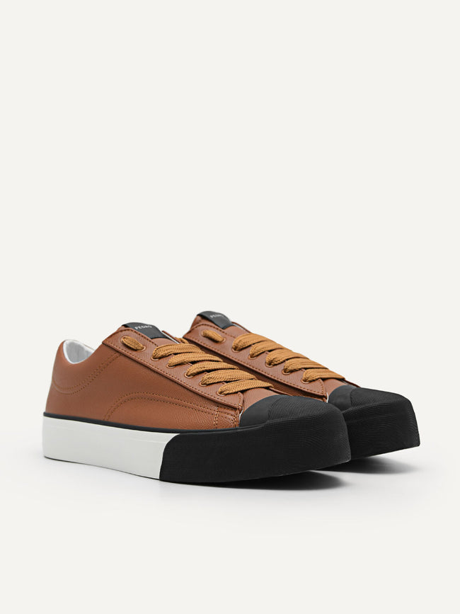 PEDRO MEN Low-cut Fabric Sneaker Cognac PM1-76650007