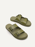PEDRO Men Monochrome Double Strap Slide Sandals