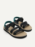 PEDRO MEN Nylon Strap Barcode Sports Sandals Black PM1-85110409