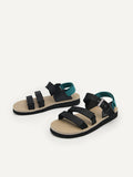 PEDRO MEN Nylon Strap Barcode Sports Sandals Black PM1-85110409