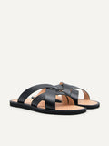 PEDRO MEN Dune Cross Strap Sandals Black PM1-86380131