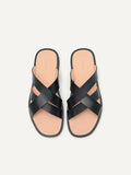 PEDRO MEN Dune Cross Strap Sandals Black PM1-86380131