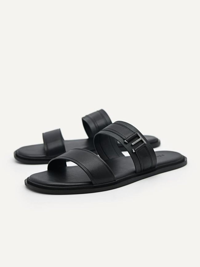 PEDRO MEN Backless Dress Sandals Black PM1-86380137
