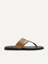 PEDRO MEN Grid Thong Sandals Brown PM1-86380140