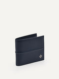Pedro Embossed Leather Bi-Fold Wallet with Insert PM4-15940238 Navy