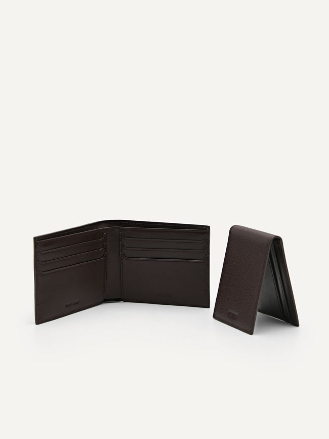 PEDRO MEN Icon Leather Bi-Fold Wallet with Insert Black PM4-16500073