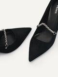 PEDRO WOMEN Suede Sistrah Pumps Black PW1-26760009