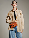 PEDRO WOMEN Studio Francoise Leather Shoulder Bag Camel PW2-75210132