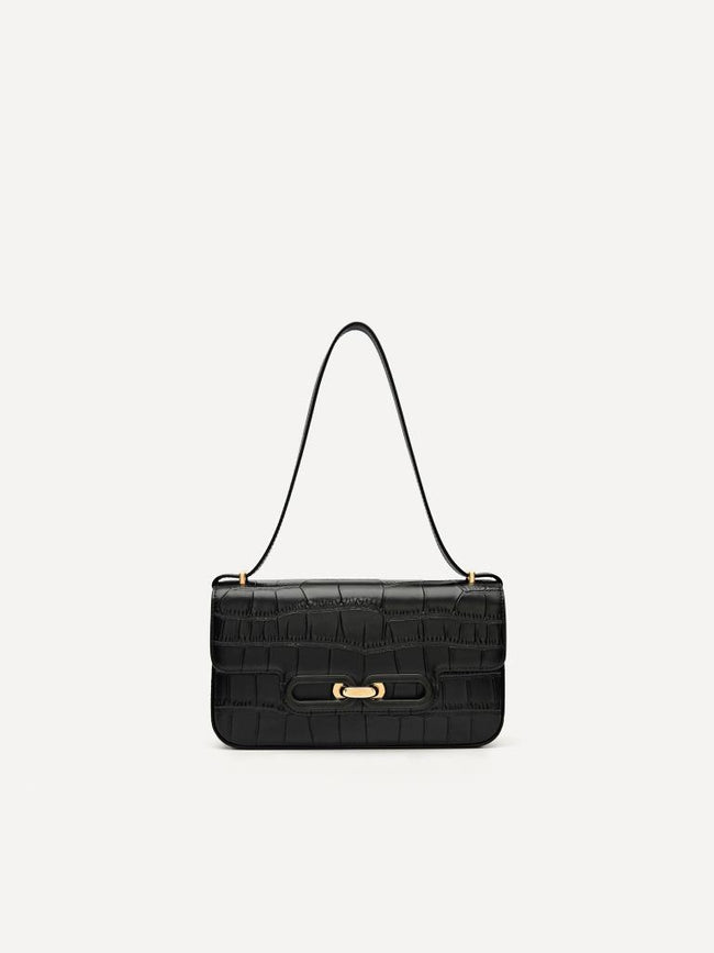 PEDRO WOMEN Studio Kate Leather Envelope Bag Black