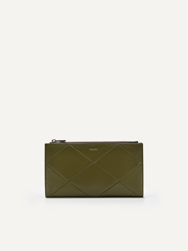 PEDRO WOMEN Studio Leather Wallet Military Green PW4-15940083