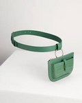 PEDRO WOMEN Crocs Effect Leather Belt Bag Green PW4-65940021