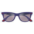 Ray Ban Unisex Square Grey Mir Blue Polar Sunglass