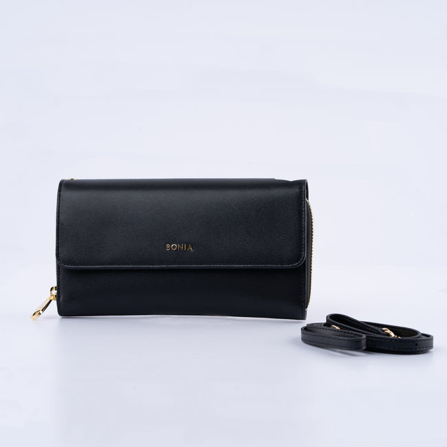 Bonia Leather Zip Wallet Sling 860338-509A-08
