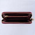 Bonia Vinyl Trim Leather Zip Wallet 081845-503-5-4
