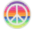 CROCS JIBBITZ™ CHARM Rainbow Peace Sign
