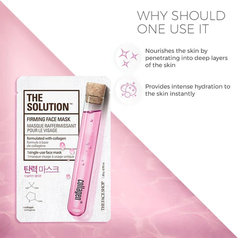 THEFACESHOP THE SOLUTION DOUBLE-UP FIRMING FACE MASK(GZ)